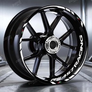Reflective Motorcycle Hub Waterproof Refit Sticker 17 Inch Racing Tire Inner Ring Decorative Decal F