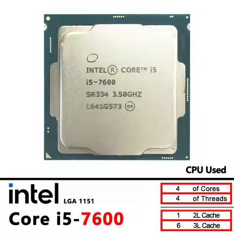 i5 7600 Intel Core i5-7600 3.5 GHz Quad-Core Quad-Thread CPU 6M 65W LGA 1151