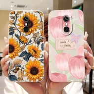 For Itel A33 / Itel A33 Plus Beautiful Tulip Sunflower Butterfly Casing ItelA33 A 33 Plus Soft Silic