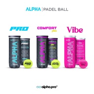 PADEL BALL PACK OF 3 ALPHA PADEL PRO/ PADEL/ comfort PADEL BALL/