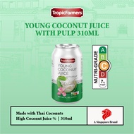 TropicFarmers - Young Coconut Juice With Pulp 310ml