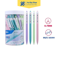 (Combo 10/20/50 Cây) Bút Bi Đầu Bấm DELI Xtream EQ03336 ngòi 0.7mm mực xanh
