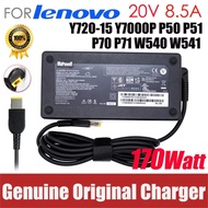 Original 20V 8.5A 170W AC Power Adapter for Lenovo Legion Y720-15 Y7000P P50 P51 P70 P71 W540 W541 L