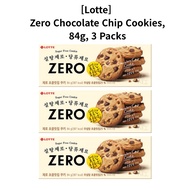 [Lotte] Zero Chocolate Chip Cookies, 84g, Pack of 3