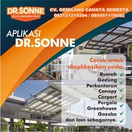 Spandek Transparan / Dr.Sonne (XT-1000) / Atap Polycarbonate (6 meter)