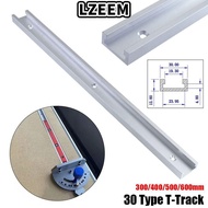 LZEEM 1Pcs T-Slot Track, T Slider Fixture Slot Slide 300-600mm T-Track,  Aluminium Alloy 30 Type Sli