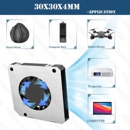 Kipas 3cm 30mm 30x30x4mm 3004 5V 0.20A, blower ultra-nipis miniatur, digunakan untuk pelesapan haba 