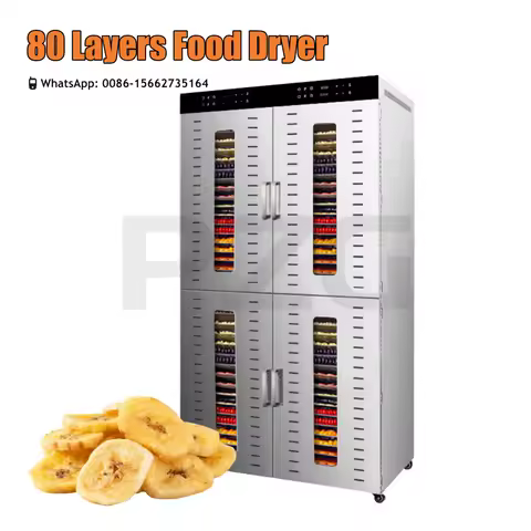 Industrial 100kg Food Dehydrator Dry Fruit Dryer Machine 80 Trays Dried Fruit Cabinet Food Dryer Cel