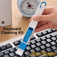 Portable 2in1 Brush Cleaning Kit Keyboard Desktop Dust Cleaner