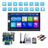 (7010)Universal 7 Inch Double Din Car MP5 Bluetooth FM USB Player Support Mirror Link myvi kancil ax