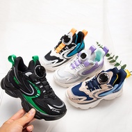 Spring Autumn Elementary School Students Rotating Buttons Children's Sports Shoes Soft-Soled Mesh Yo