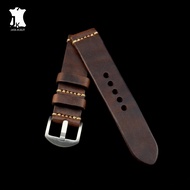 JAYA LEATHER genuine leather watch strap crazy horse unisex original leather watch strap.jk.2024 dar