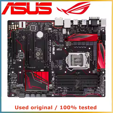 For ASUS B150 PRO GAMING Intel B150 LGA 1151 4 x DDR4 DIMM 64GB PCI-E 3.0 1 x M.2 SATA3 VGA HDMI USB