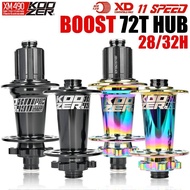Koozer XM490 PRO Boost 28H 32 Holes MTB Bicycle Hub 15x110 12x148MM TA Thru HG XD MS SX GX NX 10 11s