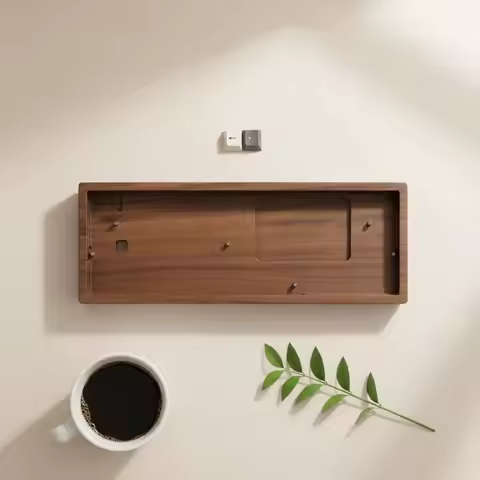 GH60 Wood Keyboard Shell Sleek Finish 60% Wooden Keyboard Case for DIY Builders