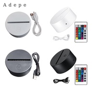 [Adepe] LED Acrylic Light Base Includes Remote Control Light Show Stand for Restaurant Bedroom Acryl