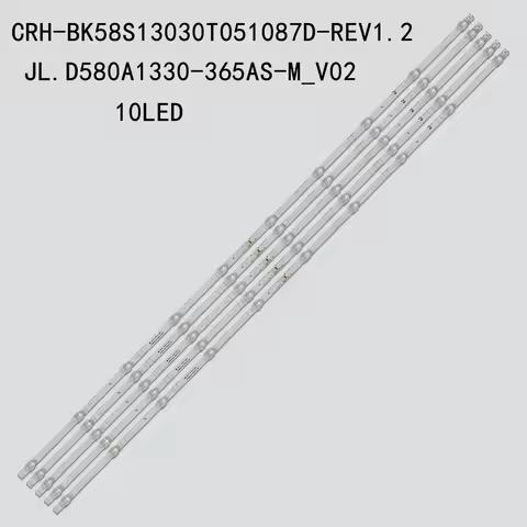 New 5pcs/Kit LED strips for H58A6100 H58AE6000 H58AE6100UK CRH-BK58S13030T051087D-REV1.2 W JL.D580A1