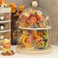 123星星人旋转展示盒盲盒收纳展示架透明手办桌面收纳盒123 Star Man Rotating Display Box Blind Box Storage20260114