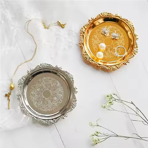 Decorative Tray, Suitable for Interior Decoration, Jewellery Display, Cake Tray, Fruit Tray and Phot