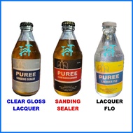➾ ○ ➻ SANDING SEALER BOTTLE : CLEAR GLOSS LACQUER BOTTLE " LACQUER FLO BOTTLE