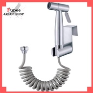 Toilet cleaning nozzle set (for toilets) bidet showerhead set toilet showerhead set showerhead handheld blister spray bidet nozzle bidet stainless steel handheld bidet spray setter hose kit accessories hygiene 1.5M spring hose