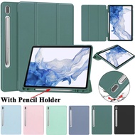 Soft TPU Smart Tablet Case for Samsung Galaxy Tab S9 S8 S7 Plus FE A8 A7 S6 Lite with Pencil Holder