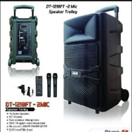 premium Speaker aktif Dat 12 inch DT1210FT Trolley portable wireless