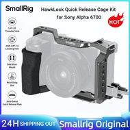 SmallRig A6700 Cage HawkLock Quick Release Cage Kit for Sony Alpha 6700 w Silicone Grip & HDMI Cable