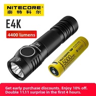 NITECORE E4K LED Flashlight 4400 Lumens 5000mAh Outdoor Aluminum Alloy Waterproof Handheld Torch Lig