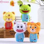 TOYBOX Toy Phone Musical Mini Cute Children Phone Toy Early Education Cartoon Mobile Phone Telephone