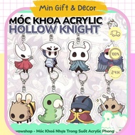 Game Hollow Knight mica keychain - Game Hollow Knight cartoon keychain designed for free upon reques