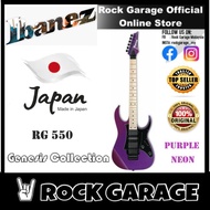 Ibanez RG550 Genesis Collection Electric Guitar, Purple Neon