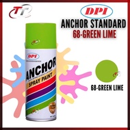 ANCHOR STANDARD Spray Can Tin Cat Paint 400ML 68 Green Lime Hijau Sprey Ancer Standard Ori 100% Orig