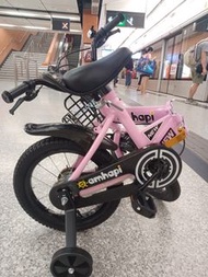 14吋 478元 兒童單車 小童摺車 另外掛水壼架 +30元，  粉，白，綠，黑，紅色 , 另12吋428元，16吋528元，18吋578元 ，20吋628元 bbcwpbike  kid bike 