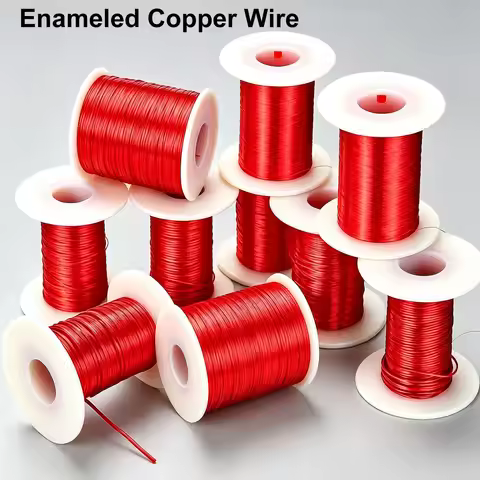 1-3roll 50g/roll Red Polyurethane Enameled Copper Wire 0.1mm -1.0mm Cable Copper Wire Magnet Wire En
