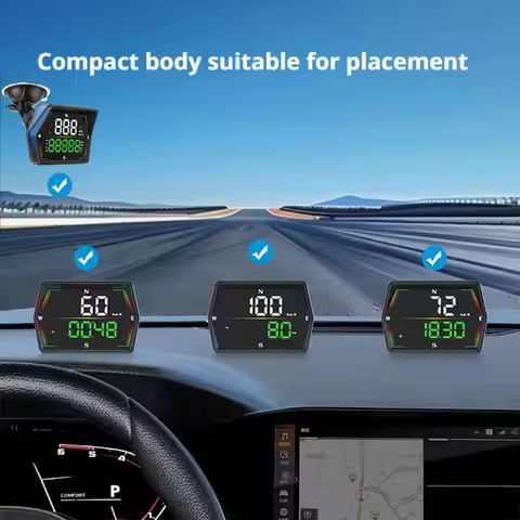 GPS Head Up Display HUD Digital Speedometer for Car Truck with Speed Alerts and Automatic Brightness
