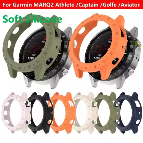 TPU Protective Case For Garmin MARQ2 Athlete Captain Golfer Aviator Smart Watch Strap Silicone Prote