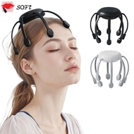 SOFTNESS Electric Head Massager, Octopus Claw Therapeutic Scratch Pad Eight Claw Massager, Hands Fre