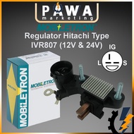 Mobiletron 100% Authentic Alternator Regulator Hitachi IVR807 12V 24V