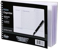 2 Set- iQ Notes Organizer Tablet - Spiral Bound - 80 Sheets - 6 x 8.5 Inches