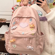 Y2K Cute Casual School Bag Large Capacity Travel Backpack