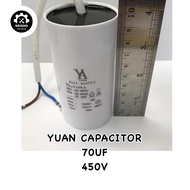 PROMO - Yuan Capacitor kapasitor 70 UF micro 450Volt CAPACITOR CBB60 450V