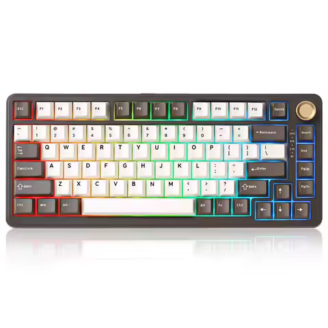 YUNZII B75 PRO Wireless Mechanical Keyboard Special Edition, 75% Pre-lubed Hot Swap Gasket Knob Keyb