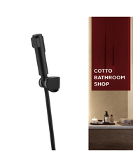 COTTO CT9915#BL(HM) ฝักบัวฉีดชำระสีดำ 2 ฟังก์ชั่น