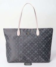 Russet Japan simple design tote bag (gray pink)