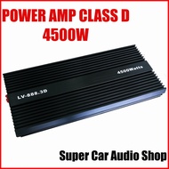 เพาเวอร์แอมป์ คลาสดี 4500W Power Amp 4500 w รุ่น LV-888.3D พาวเวอร์แอมป์ CLASS D สำหรับขับซับ 10-15 