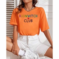 2026 European Size T-Shirt Ready Stock 2025ebay Foreign Trade New Style European Size BADWITCH T-Shi