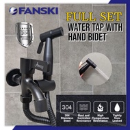 BLACK-569555SS Two Way Tap Bathroom Faucet With Hand Bidet Spray Faucet Bidet Spray Set Full Set 304 Stainless Steel