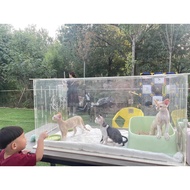Acrylic Transparent Cat Cage Cat Cage Cat Display Cage Cat House Quick Installation Dog Cage Rabbit 