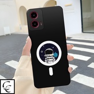 HP Motorola G45 Mobile Phone Softcase 2025 Astronaut Motif | Latest Motorola G45 Case | Protector Mo